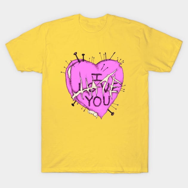 Plush Voodoo Heart T-Shirt by LVBart